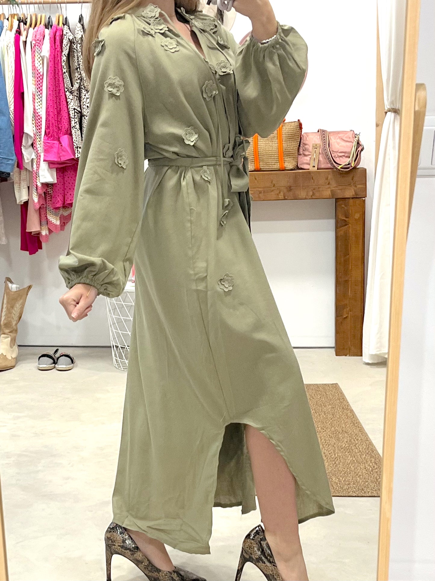 Vestido Camisero Flor
