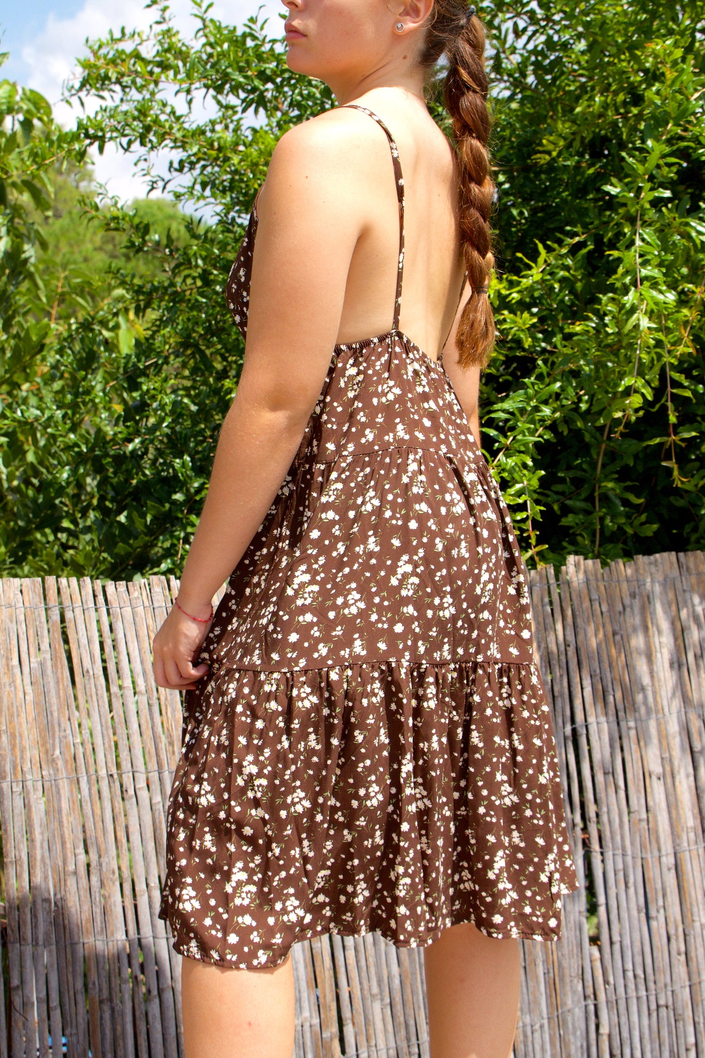 Vestido Margaritas Brown