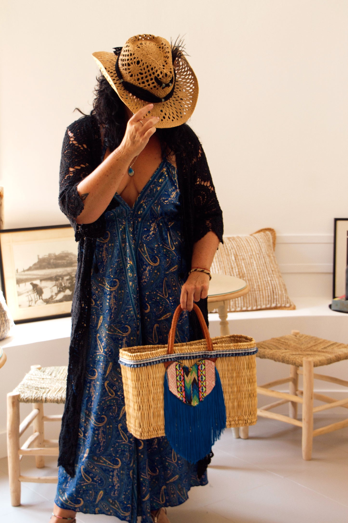 Kimono Crochet Black