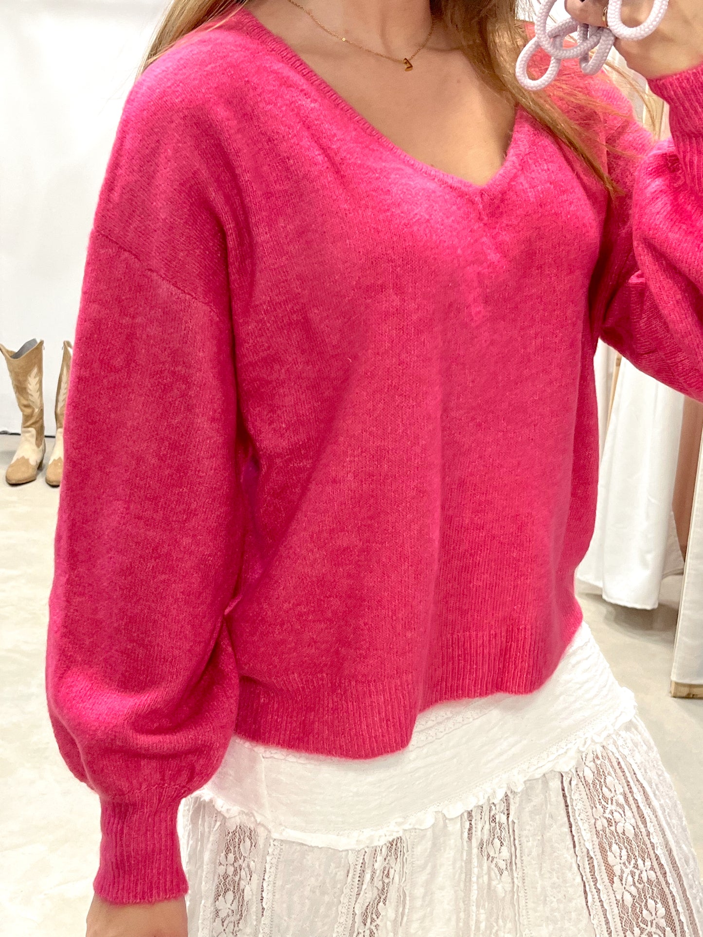 Jersey Lana Fucsia