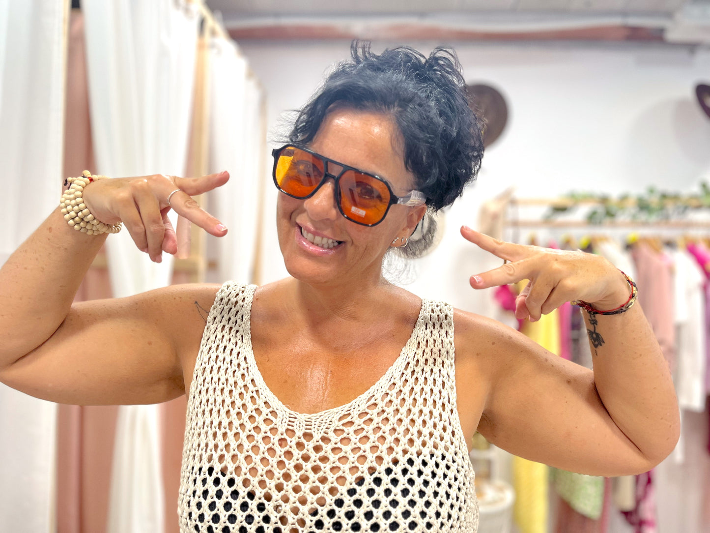 Gafas Retro Naranja