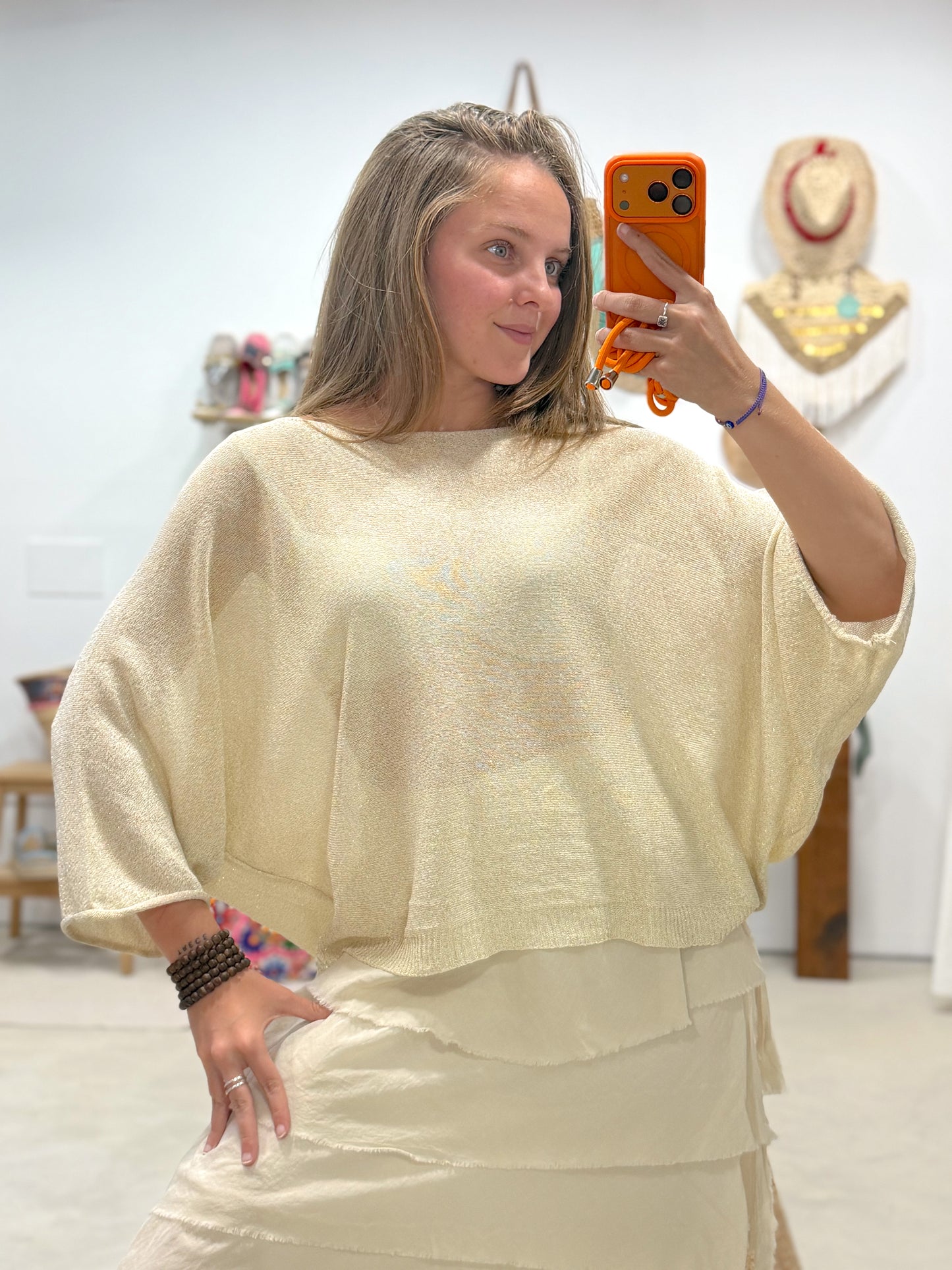 Blusa Hilo Dorada