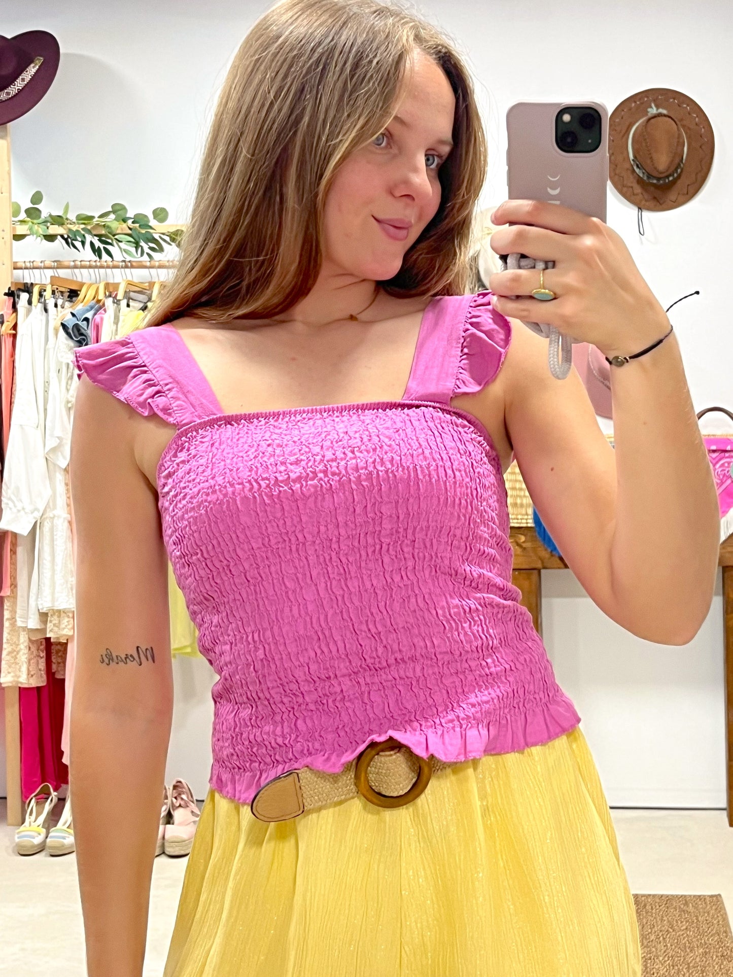 Top Lino Lila