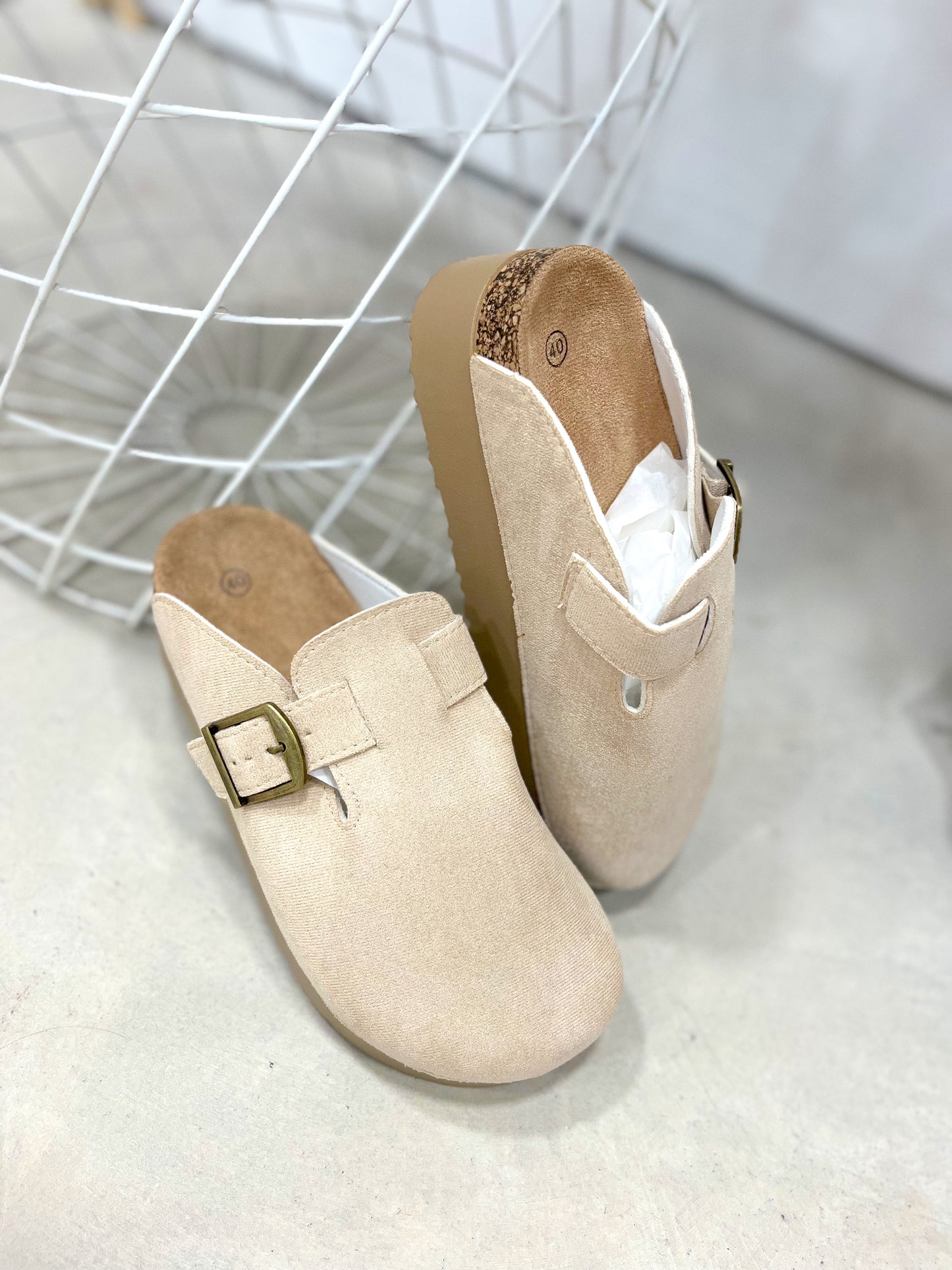 Zueco Plataforma beige