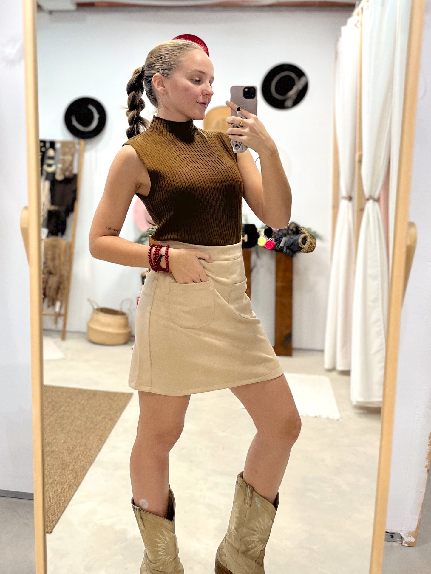 Falda Antelina Beige