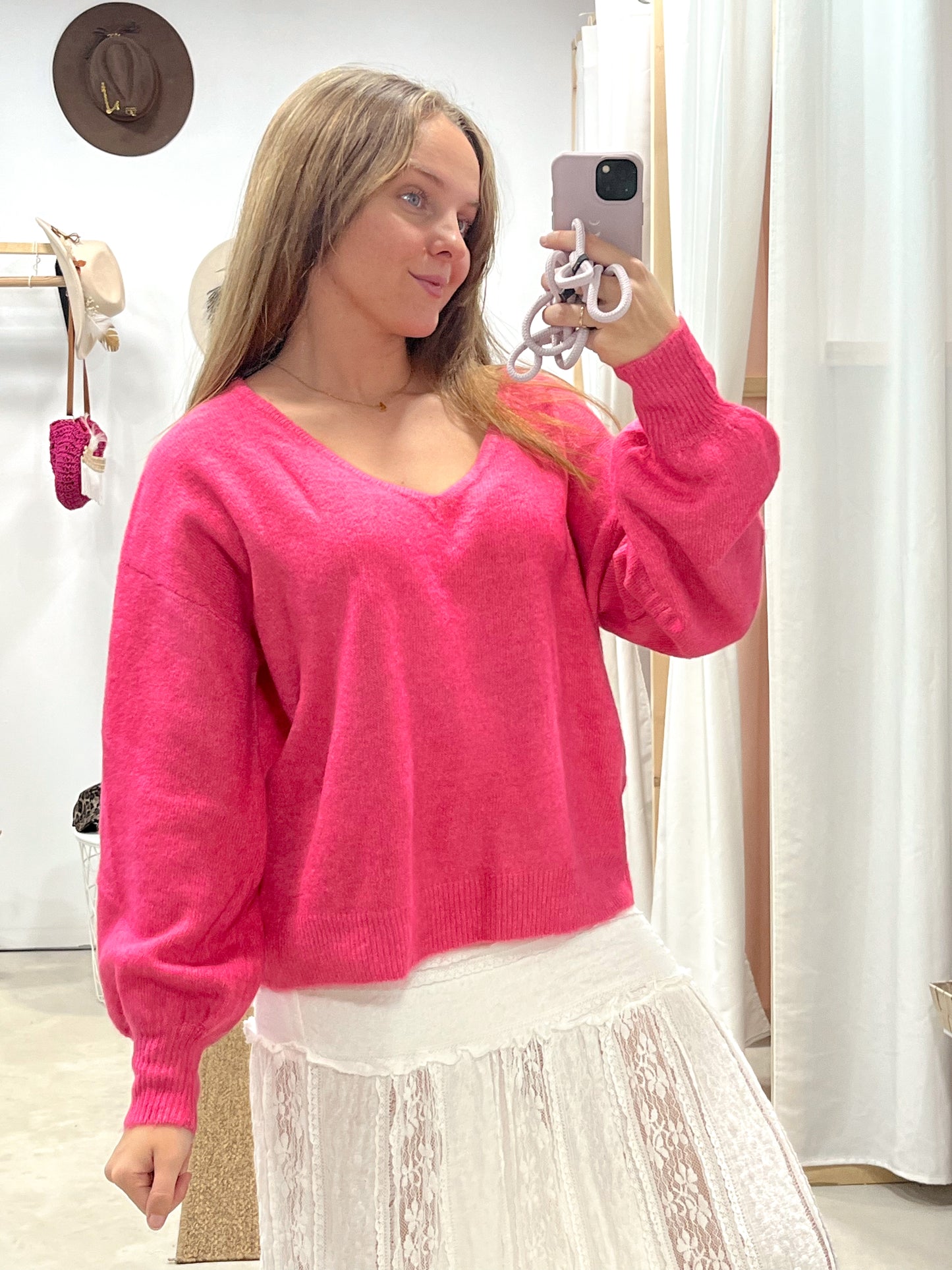 Jersey Lana Fucsia