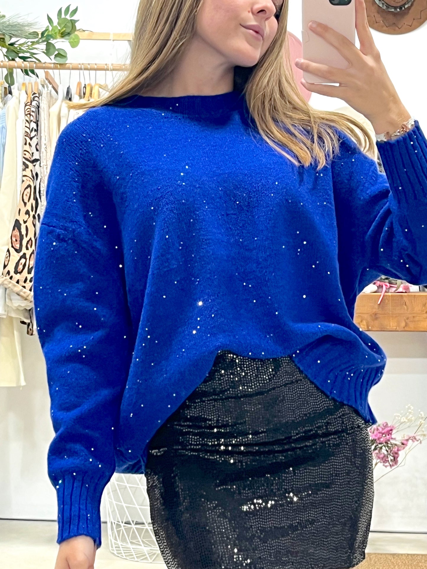 Jersey Azul Klein Lentejuela