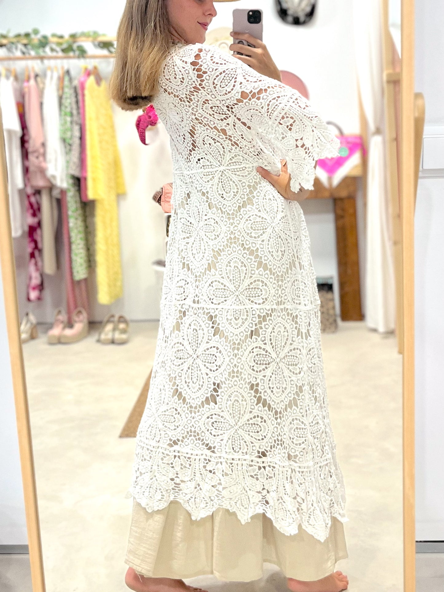 Kimono Crochet White