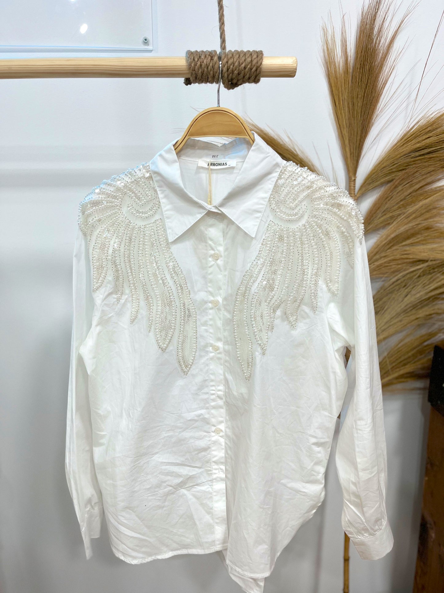 Camisa Alas Perladas