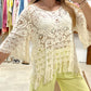 Blusa Crochet Beige