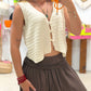 Chaleco Crochet Beige