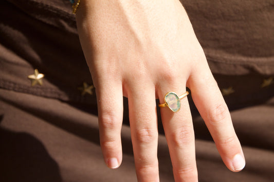 Anillo Piedra Semipreciosa Opal de Fuego 1