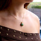 Colgante Ágata Verde Macramé