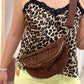 Riñonera Crochet Marrón