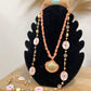Doble collar Concha Coral