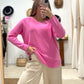 Jersey Rosa Punto Oversize