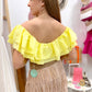Body Volantes Amarillo