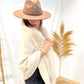 Poncho Beige con Pelito