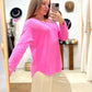 Jersey Rosa Punto Oversize