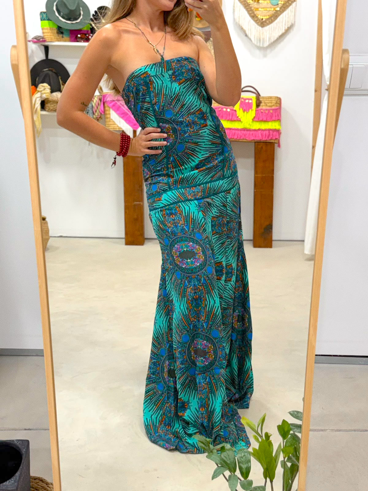 Vestido Azules Largo