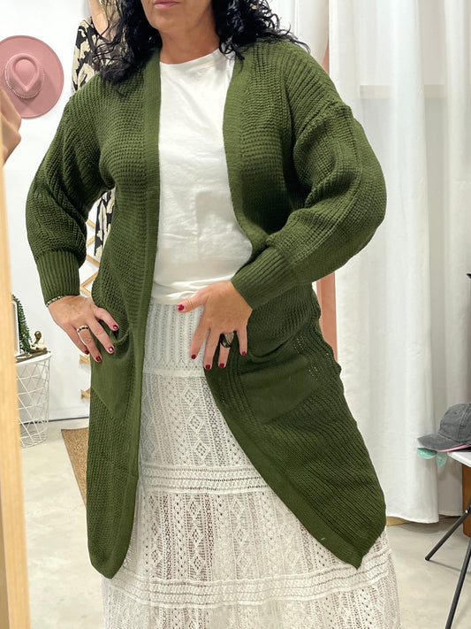 Chaqueta Lana Verde