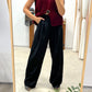 Pantalón Pinzas Black Palazzo