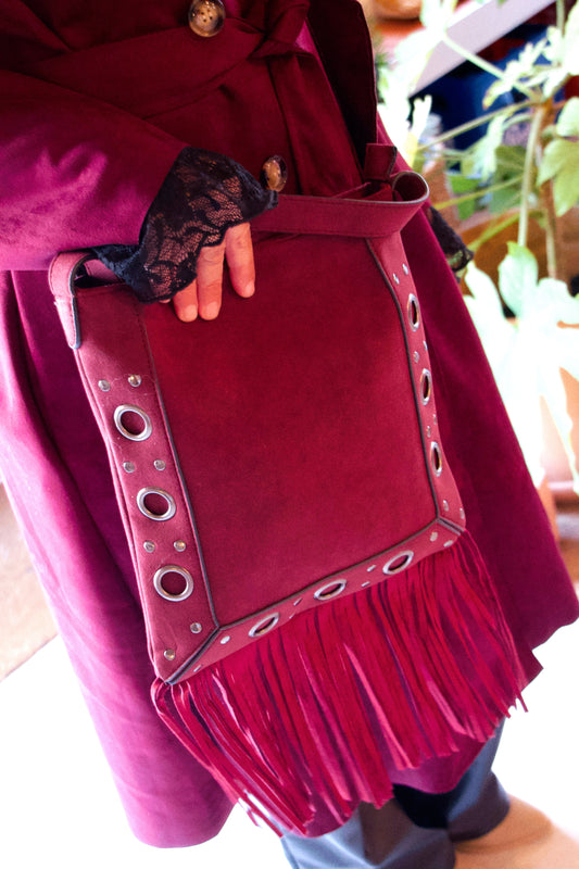 Bolso Fleco Burgundy