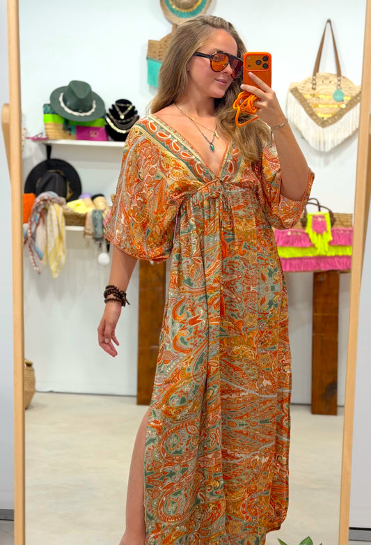 Vestido Bohemio Naranja