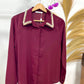 Camisa Burdeos Perlada