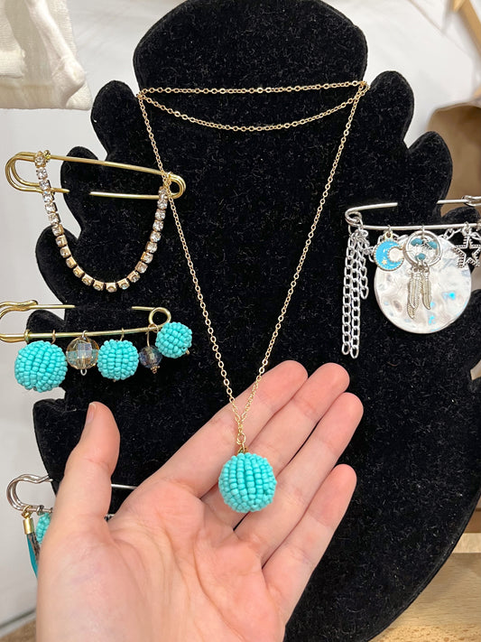 Collar Doble Turquoise Handmade - Lydia’s