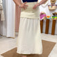Falda Crochet Beige