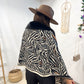 Poncho Print con Pelito