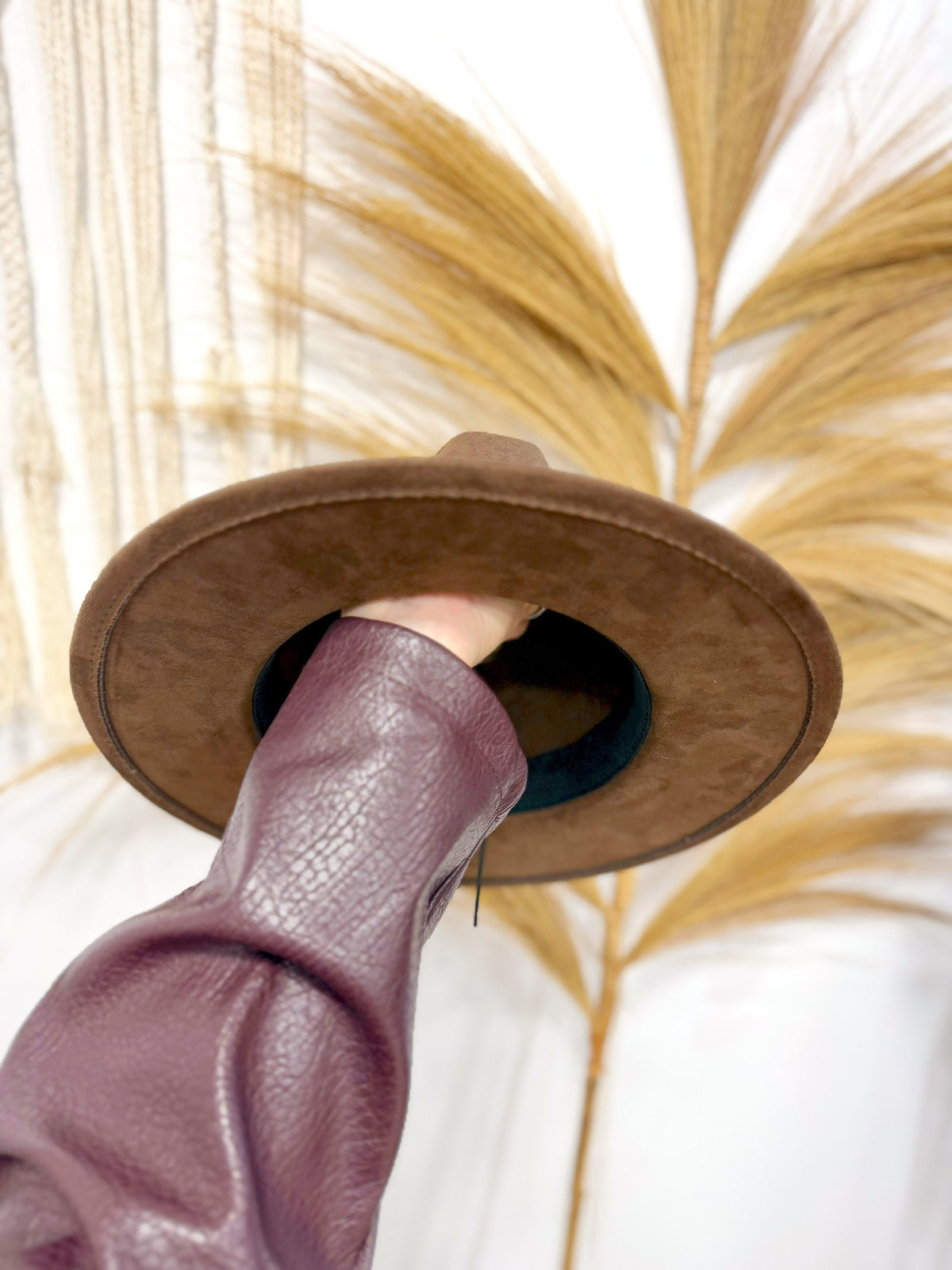 Sombrero Plano Marrón Búfalo