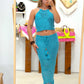 Conjunto Crochet Azulina