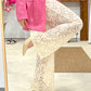 Pantalón Encaje Beige