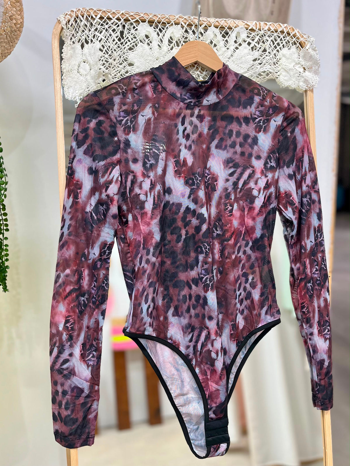 Body Animal Print Lila
