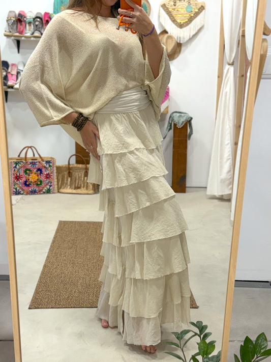 Falda Capa Bohemia Beige