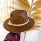 Sombrero Plano Marrón Búfalo