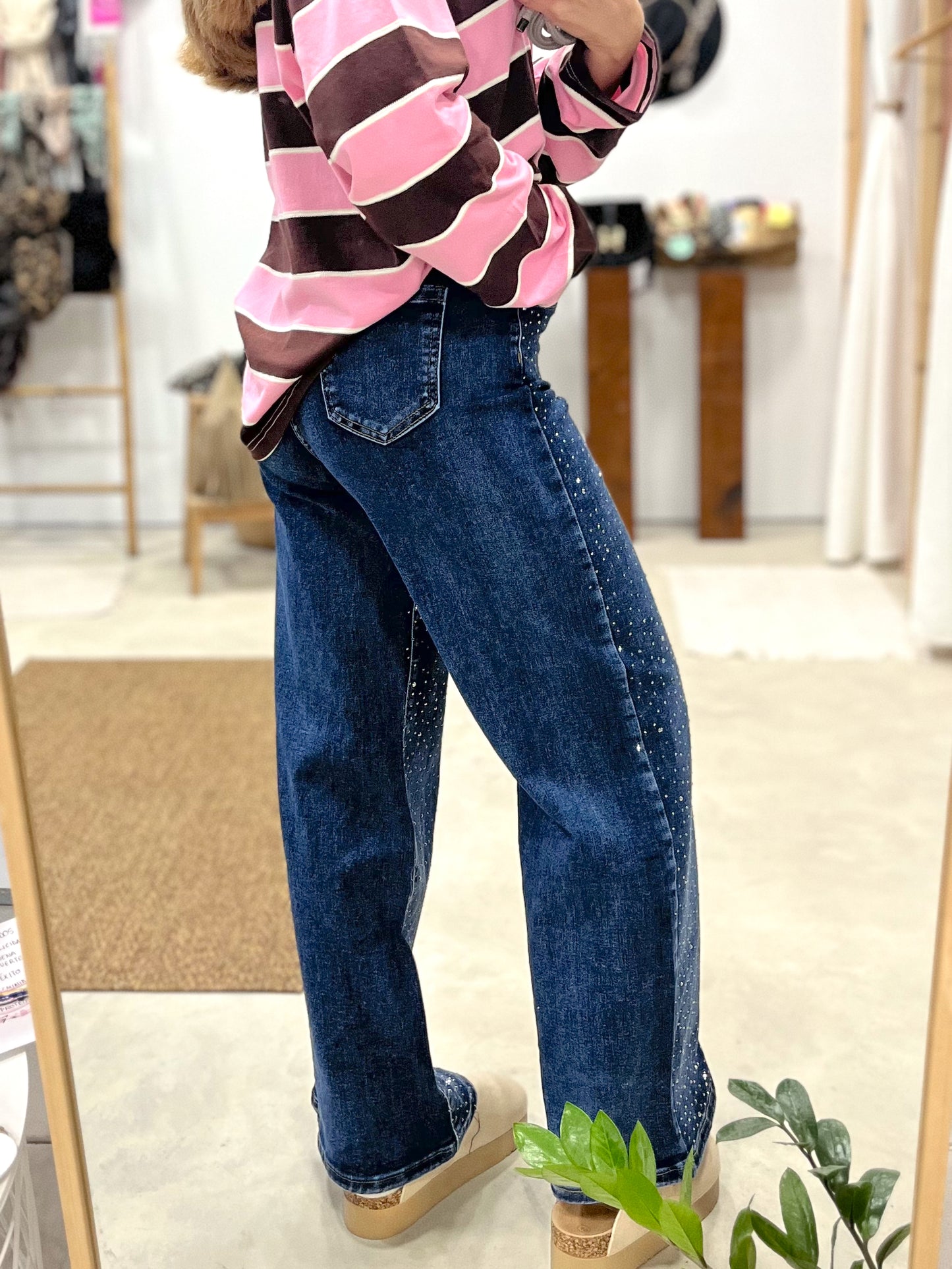 Pantalones Denim Brillo SHINNY