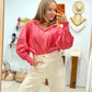 Camisa Coral Romance