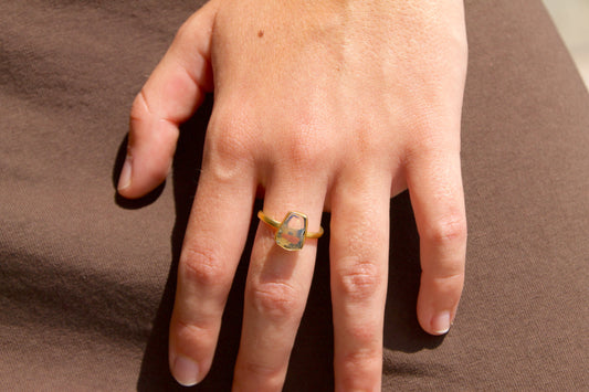 Anillo Piedra Semipreciosa Opal de Fuego 2