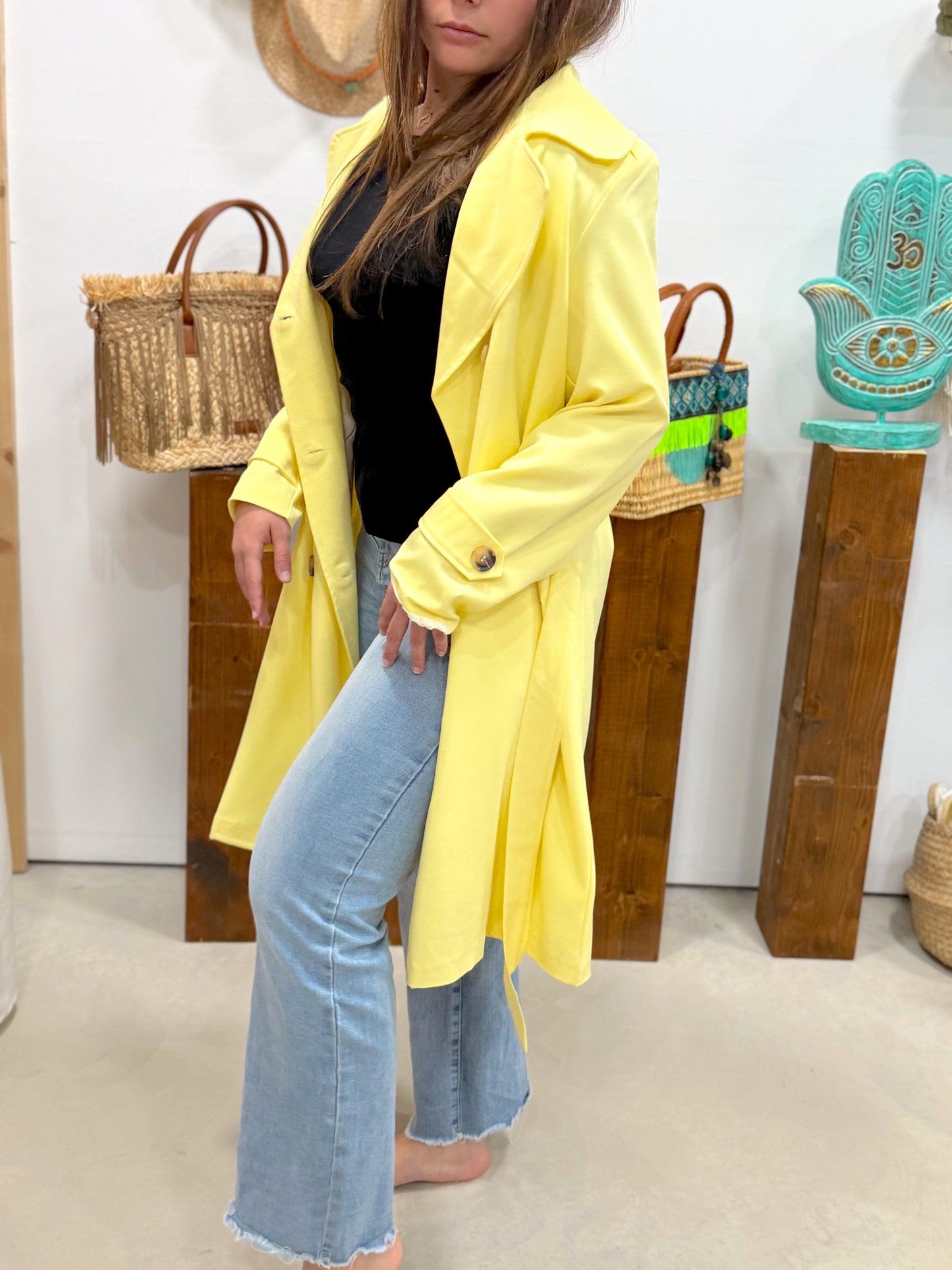 Trench Amarillo Nude