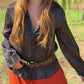 Camisa de Organza Negra