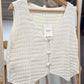 Chaleco Crochet Beige