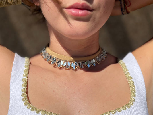 Choker Joya Camel