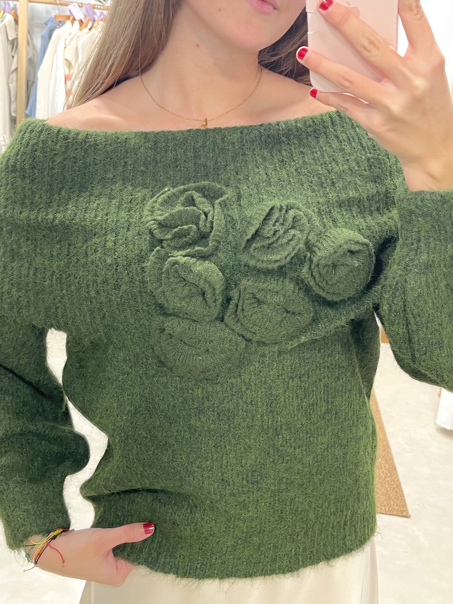 Jersey Rosas Verde