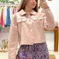 Chaqueta Antelina Rosa