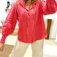 Camisa Coral Romance
