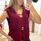 Chaleco Lana Burgundy
