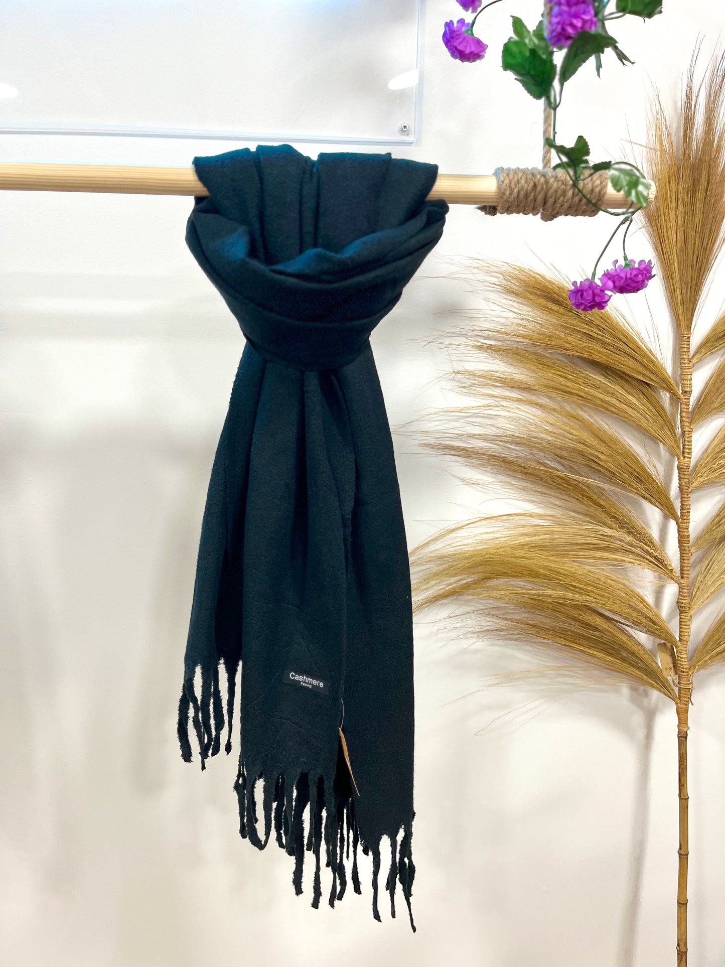 Bufanda Cashmere Negra